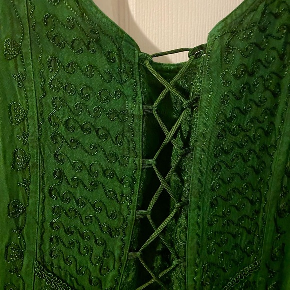 Green Cotton dress. Brand new never worn. - Picture 2 of 5